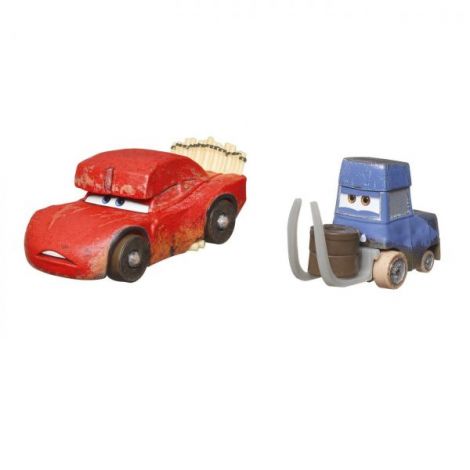 Cars3 Set 2 Masinute Metalice Cave Fulger Mcqueen Si Pitstoposaurus - imagine 2